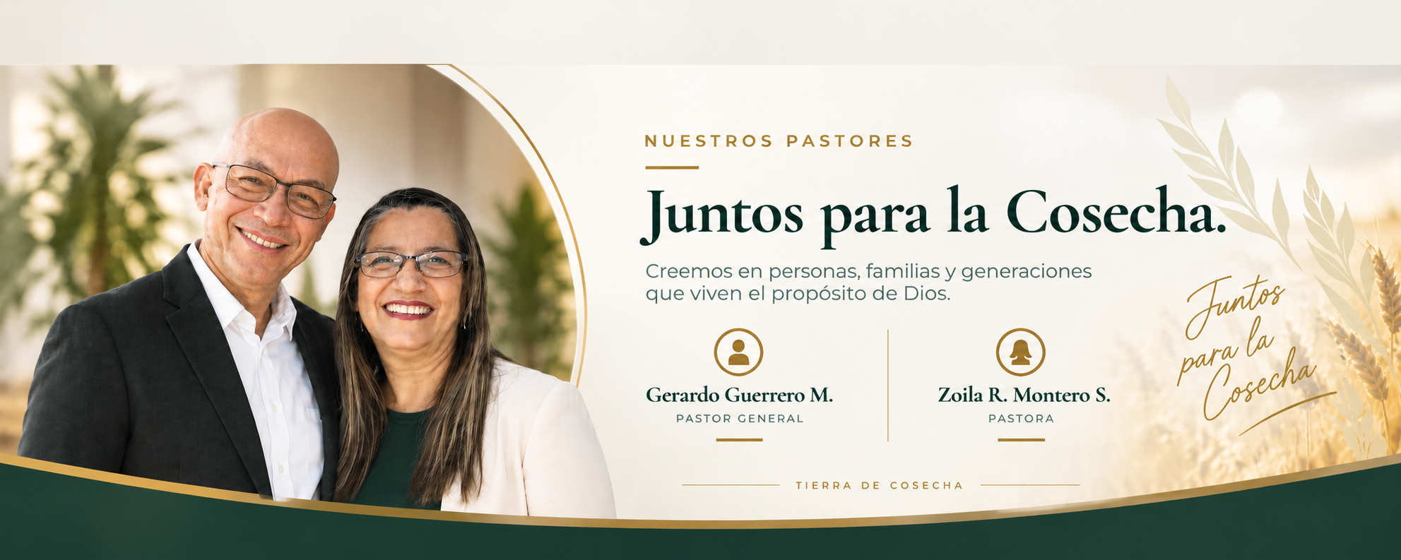 Pastores Gerardo Guerrero M. y Zoila R. Montero S.